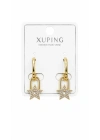 Yıldız Charm Sallantılı Gold Kadın Küpe