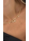 Yıldız Figür Gold Choker Kolye