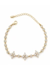 Yonca Model Taş Detay Gold Bileklik (17cm-uzatma dahil 23cm)