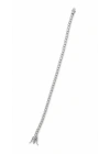 Yuvarlak Taş Gümüş Su Yolu Bileklik(19 cm)
