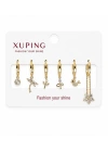 Zincir Sallantılı Karışık Figür 6lı Set Küpe