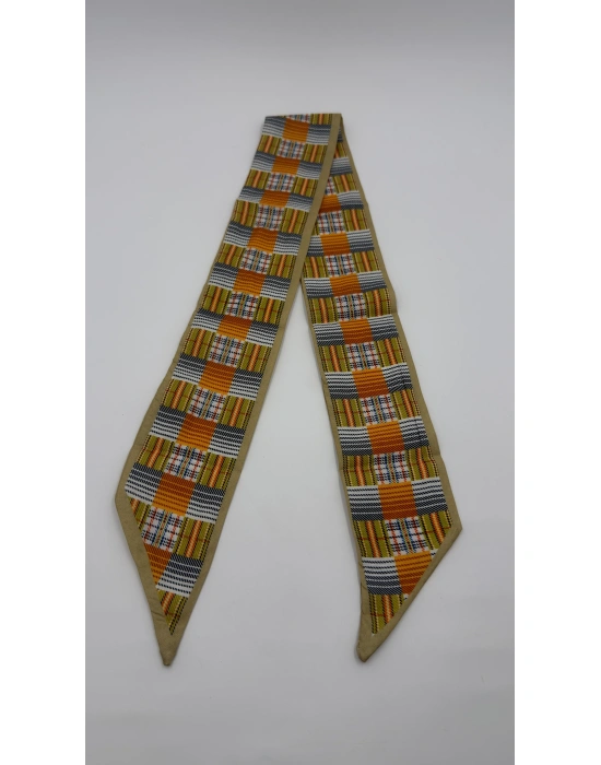 Pötikare Desen İnce Boyun Fular