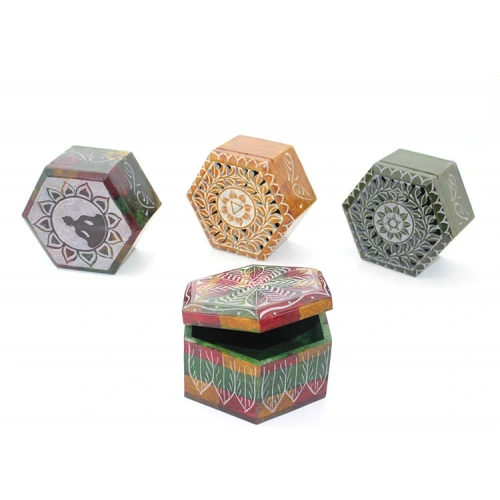 Obsidian Taşı Kutu Model 6