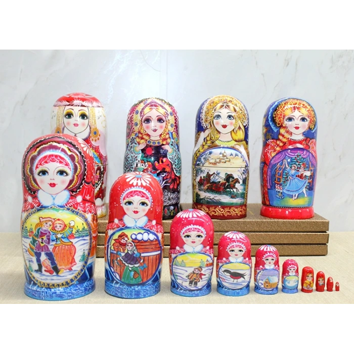 10lu Ahşap Matruşka Seti