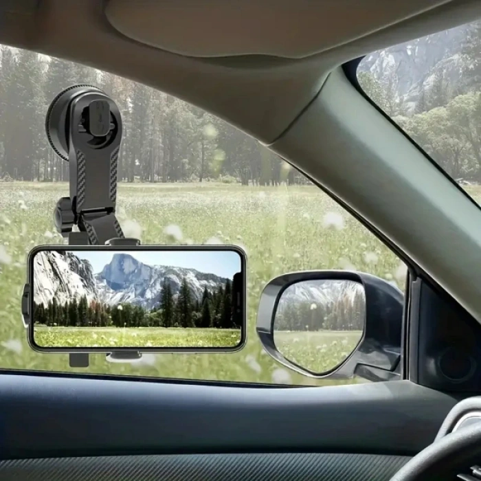360 Derece Dönebilen Vakumlu Araç Telefon Tutucu