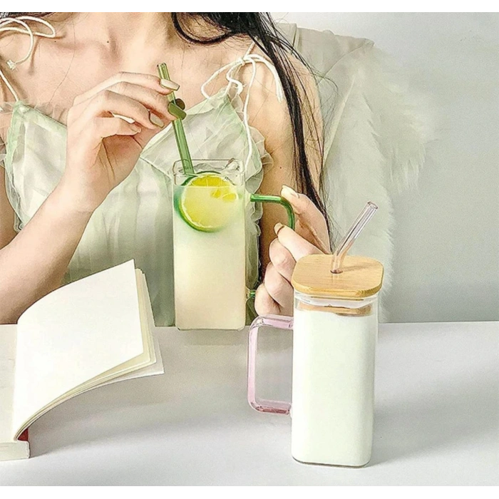 Pipetli Borosilikat Cam Bardak