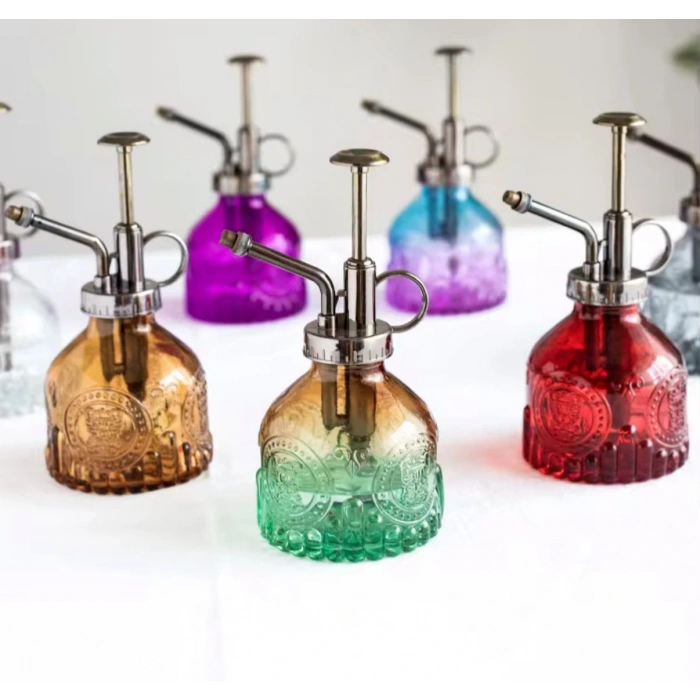 Retro Renkli Püskürtmeli Cam Şişe