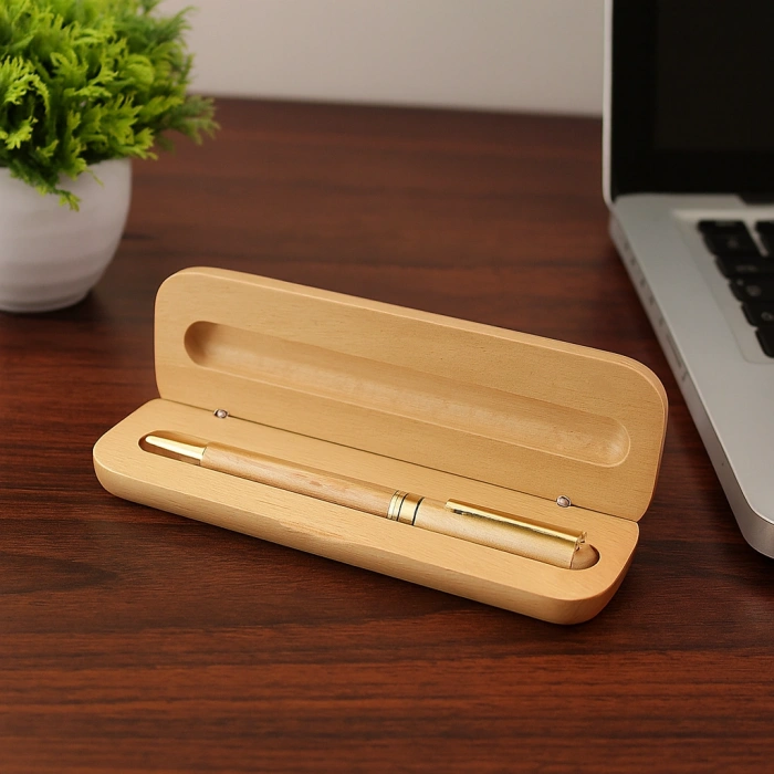 Ahşap Kutulu Tükenmez Kalem Model 1