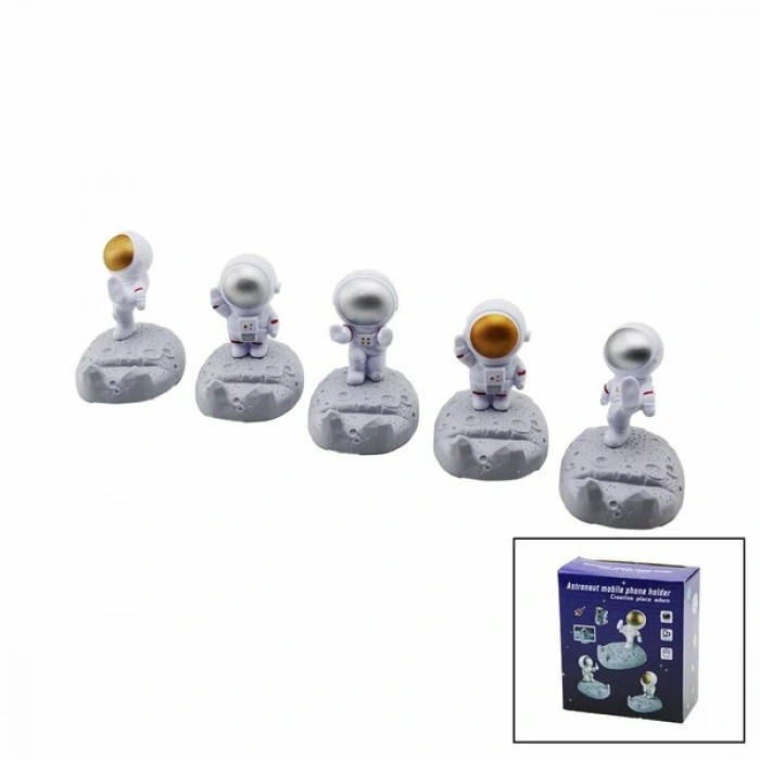 Astronot Tasarımlı Masaüstü Telefon Tutucu