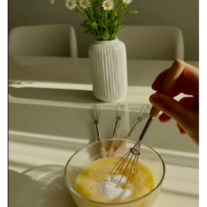 Bambu Saplı Mini Çırpıcı