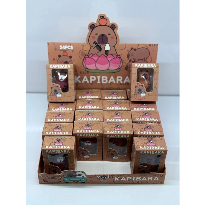 Capybara 2 in 1 Kalemtıraş Silgi Seti