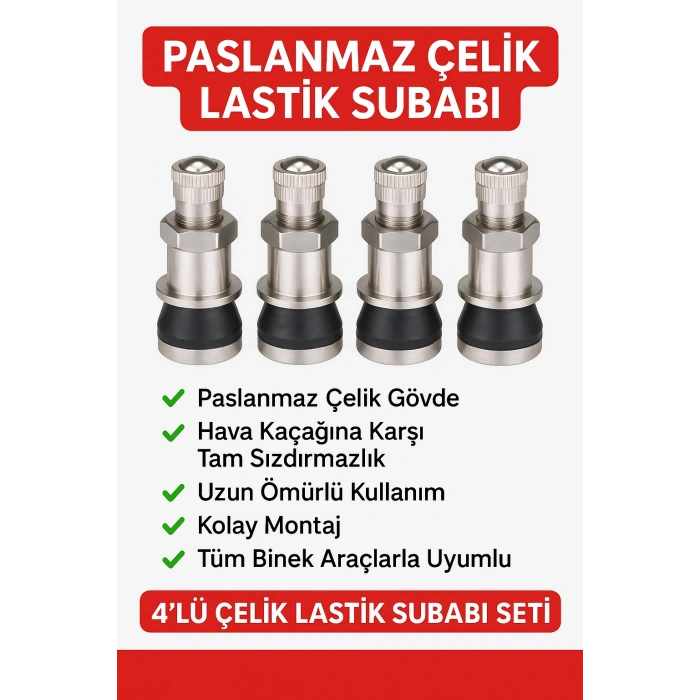 Çelik Sibop 4lü Set