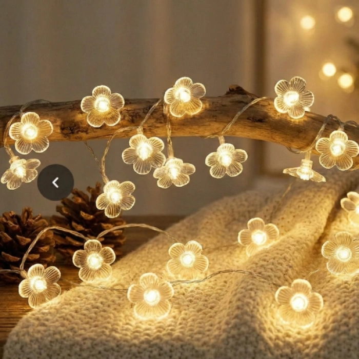 Çiçek Tasarımlı 20 LED USB Aydınlatma