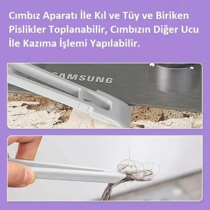 Döner Başlıklı Temizlik Fırçası Cımbızlı