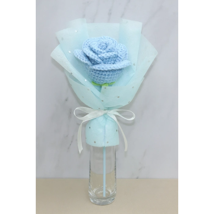 El Örgüsü Tekli Çiçek Buketi