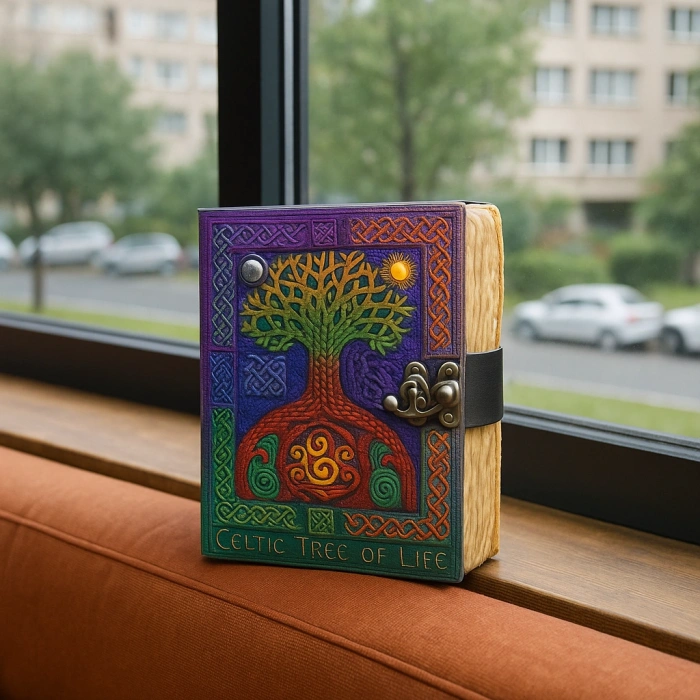 Hayat Ağacı Deri Defter Model 1