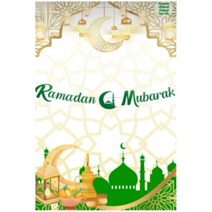 Kaligrafi Ramazan Süsü Yeşil - Ramadan Mubarak