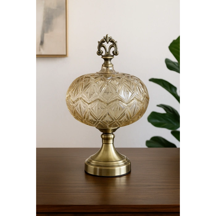 Kapaklı Cam Şekerlik Model 3