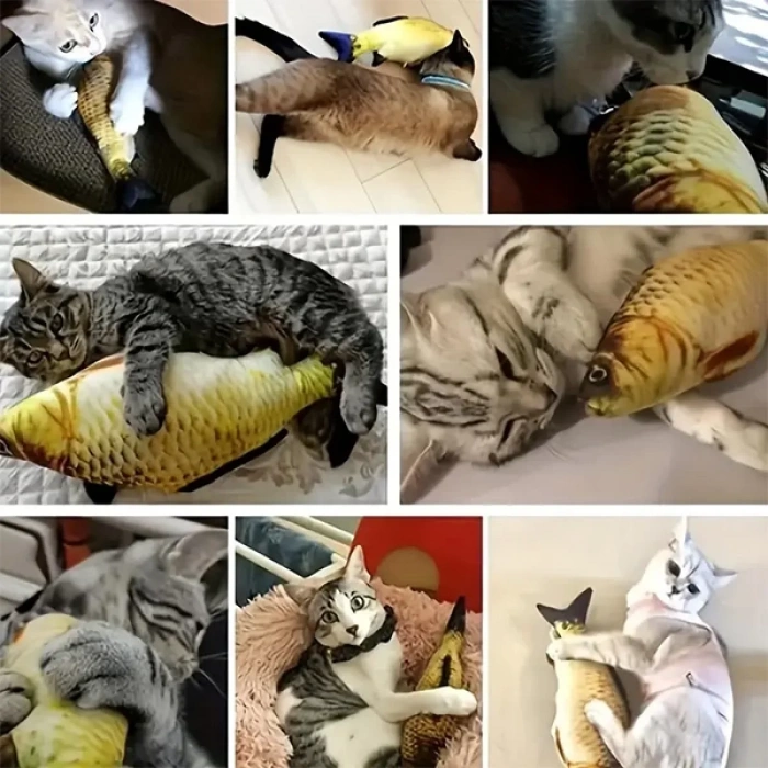 Kedi Oyuncağı Peluş Balık