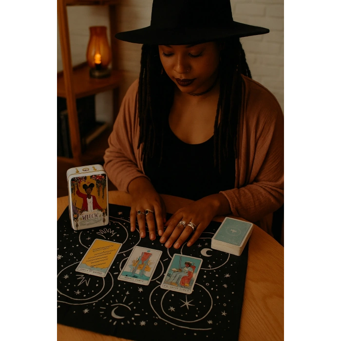 Metal Kutulu Tarot Kartı Modern Witch