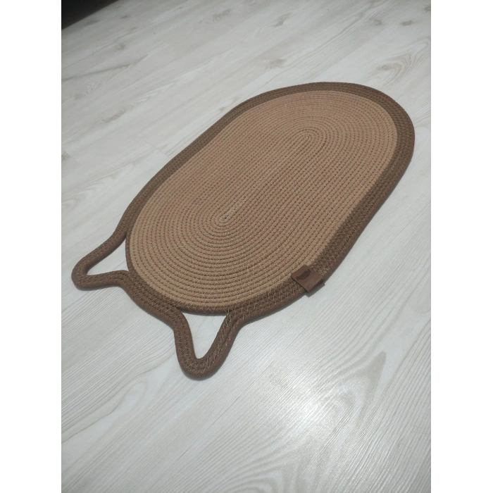 Mikopet Dekoratif Kedi Kulaklı Tırmalama Paspası