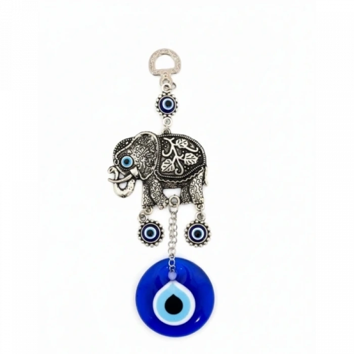 Nazar Boncuğu Tekli Fil Askılık