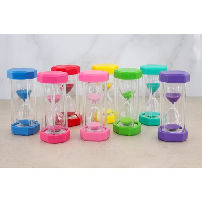 Plastik Çerçeveli Renkli 10 Dk Kum Saati