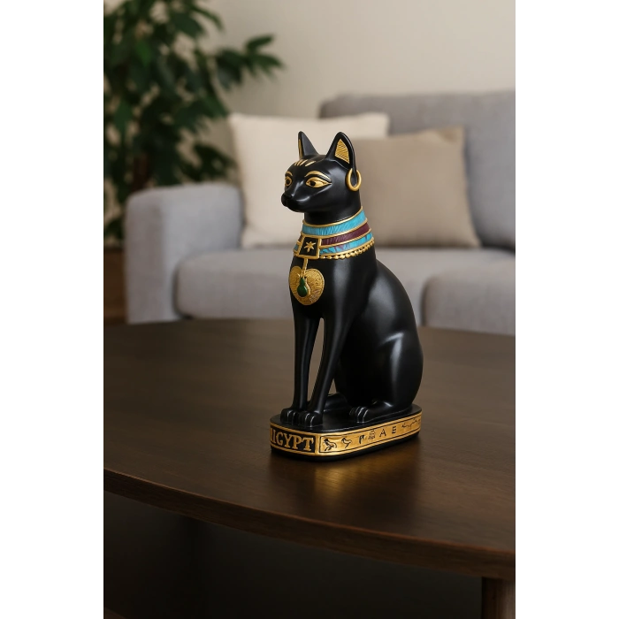 Polyester Mısır Kedisi Figür Büyük Boy