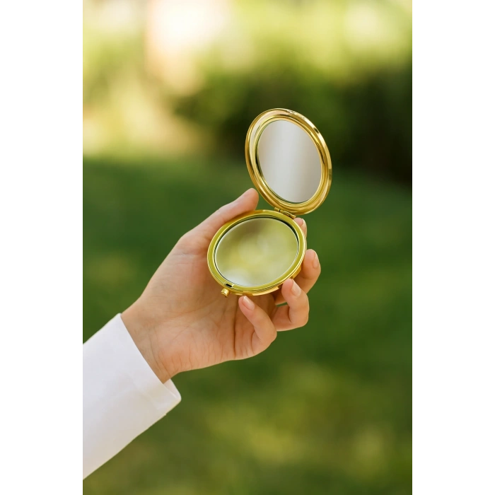 Promosyon Cep Aynası Gold Renk