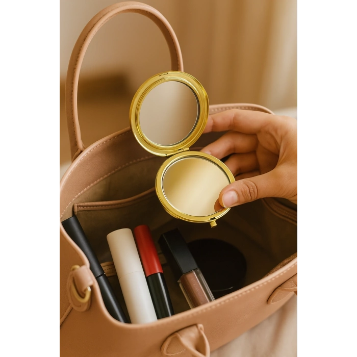 Promosyon Cep Aynası Gold Renk