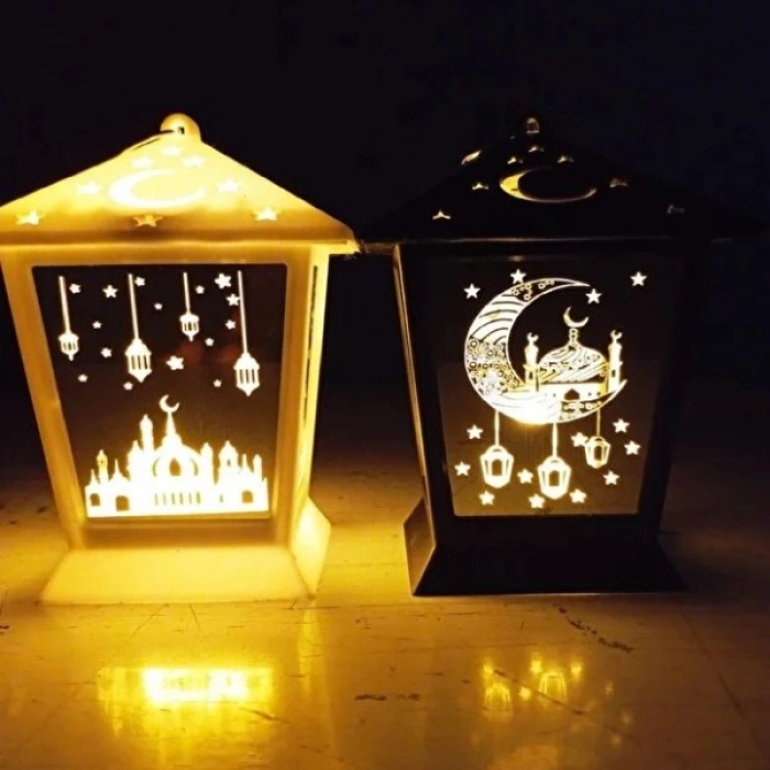 Ramazan Temalı Kare Kubbe LED Lamba