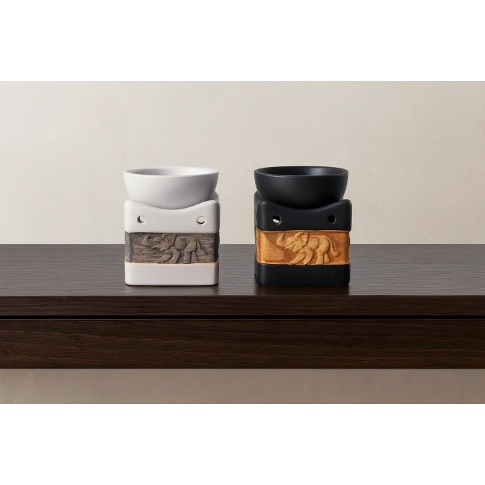 Seramik Fil Kabartmalı Buhurdanlık