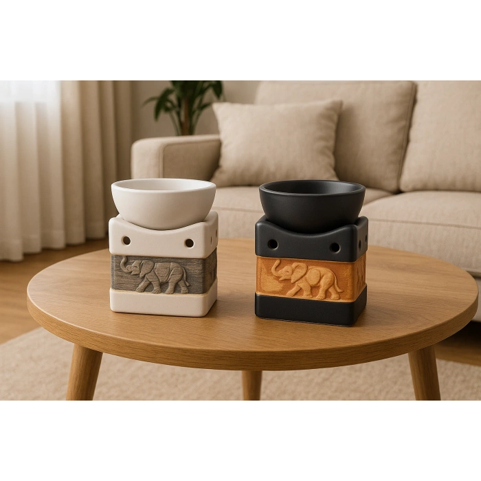 Seramik Fil Kabartmalı Buhurdanlık