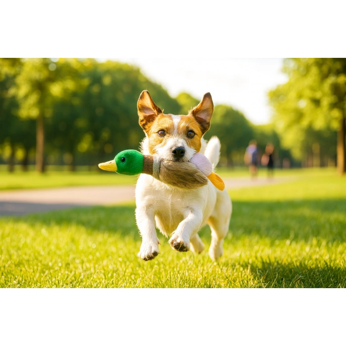 Sesli Ördek Şekilli Peluş Köpek Oyuncağı