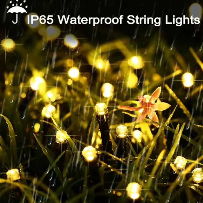 Solar Siyah Kablo Bahçe Aydınlatması