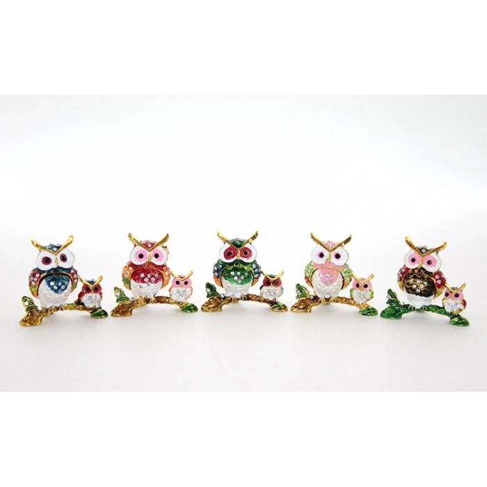 Swarovski 2li Baykuş Model 2