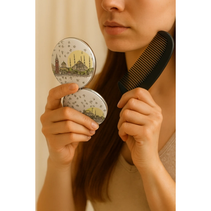 Yöresel Taşlı El Aynası Model 2