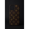 Louis Vuitton Desenli Kabartmalı İphone 14 Kılıfı
