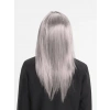 Platin Gri Gümüş Uzun Parti Peruğu