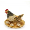 Swarovski Taşlı Yumurtalı Tekli Tavuk Model 2