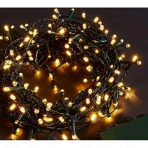 10m 100 Led Boncuk Lamba Gün Işığı Siyah Kablo