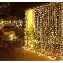 2x2 Metre Perde Led Sarı Işık