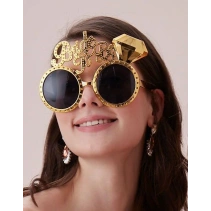 Altın Renk Bride To Be Yazılı Gelin Gözlüğü