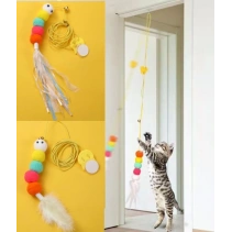 Elastik Yapışkanlı Kedi Oyun Oltası