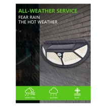 Fonksiyonel Sensörlü 102 Ledli Solar Bahçe Lambası