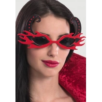 Kırmızı Alevli Parti Gözlüğü