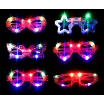 Led Işıklı Yanar Söner Parti Gözlüğü Seti 6 Adet
