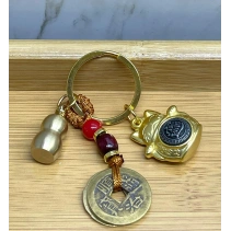 Metal Şans Ve Bereket Kedisi Anahtarlık Model 3