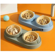 Mikopet Çift Bölmeli Mama ve Su Kabı