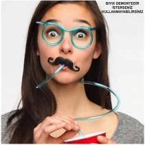 Pipetli Parti GözlüğüMavi Renk